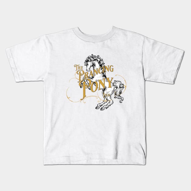 The Prancing Pony Kids T-Shirt by Popmosis Design